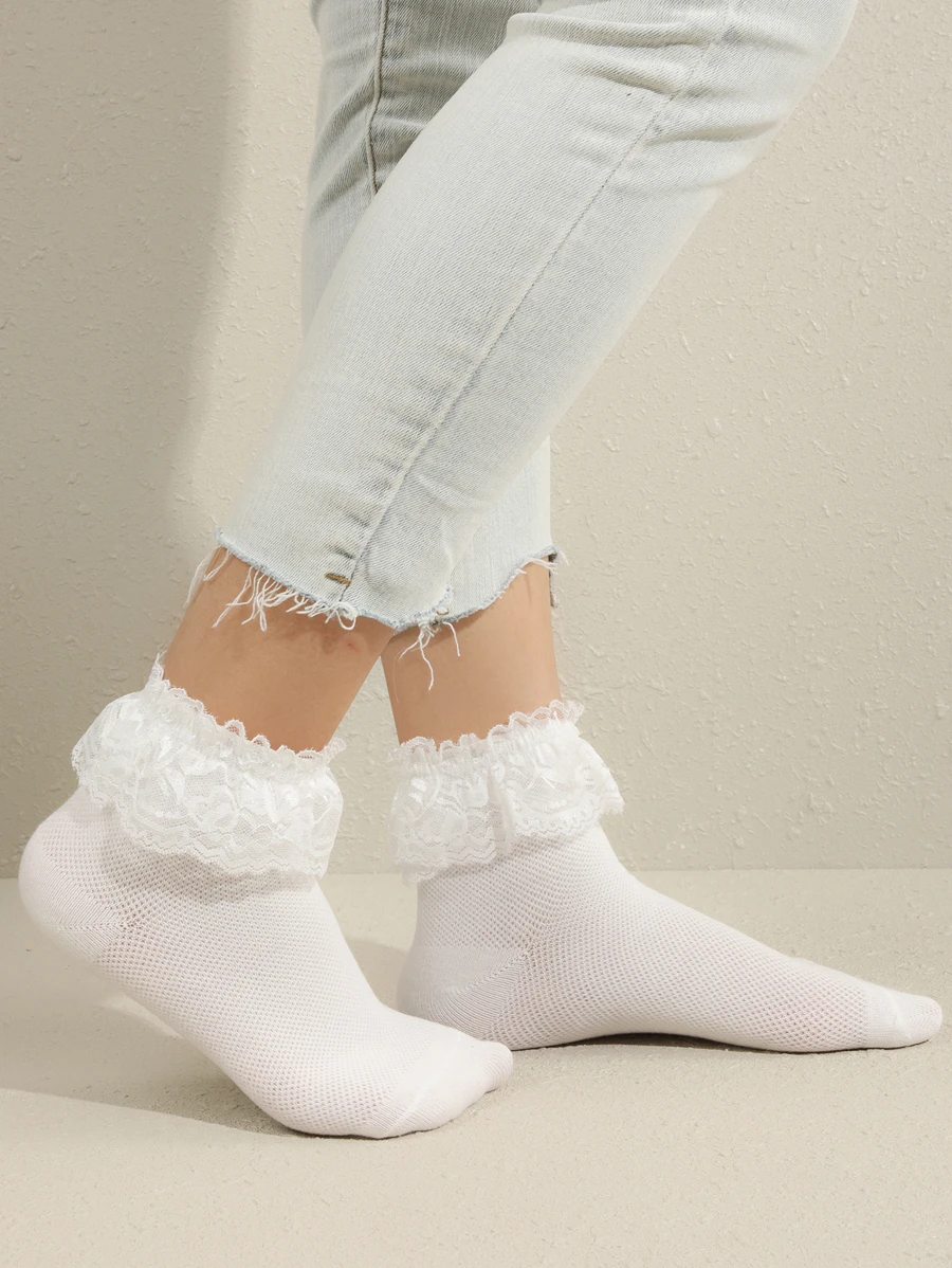 Lace Trim Socks – Te Fraai Diena